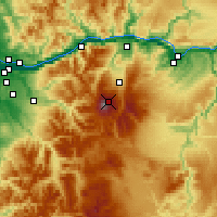 Nearby Forecast Locations - Monte Hood - Mapa