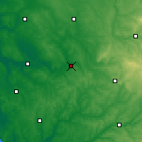 Nearby Forecast Locations - Angulema - Mapa