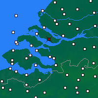 Nearby Forecast Locations - Oostflakkee - Mapa