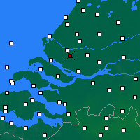 Nearby Forecast Locations - Spijkenisse - Mapa