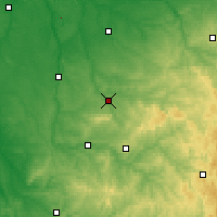 Nearby Forecast Locations - Bellac - Mapa