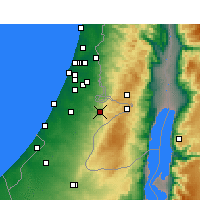 Nearby Forecast Locations - Beit Shemesh - Mapa