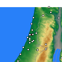 Nearby Forecast Locations - Bnei Brak - Mapa