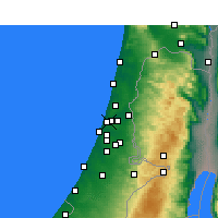 Nearby Forecast Locations - Ramat Gan - Mapa