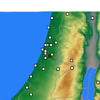 Nearby Forecast Locations - Ramla - Mapa