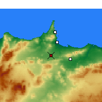 Nearby Forecast Locations - Nador - Mapa