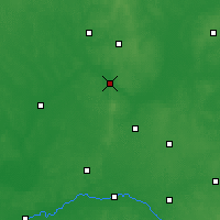 Nearby Forecast Locations - Łomża - Mapa