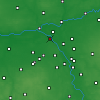 Nearby Forecast Locations - Łomianki - Mapa