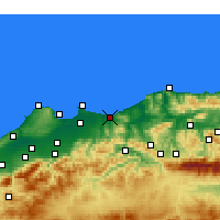 Nearby Forecast Locations - Bumerdés - Mapa