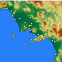 Nearby Forecast Locations - Ercolano - Mapa
