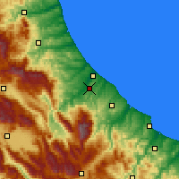 Nearby Forecast Locations - Chieti - Mapa