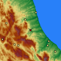 Nearby Forecast Locations - Téramo - Mapa