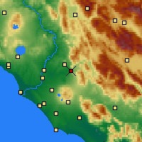 Nearby Forecast Locations - Tívoli - Mapa