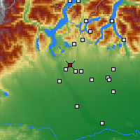 Nearby Forecast Locations - Gallarate - Mapa