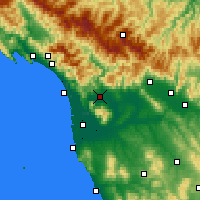 Nearby Forecast Locations - Lucca - Mapa
