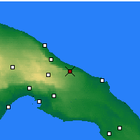 Nearby Forecast Locations - Ostuni - Mapa