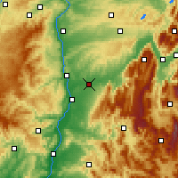 Nearby Forecast Locations - Bourg-de-Péage - Mapa