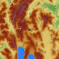 Nearby Forecast Locations - Kičevo - Mapa