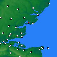Nearby Forecast Locations - Brightlingsea - Mapa