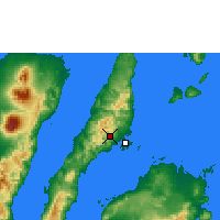 Nearby Forecast Locations - Isla de Cebú - Mapa