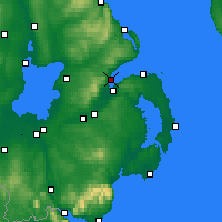 Nearby Forecast Locations - Newtownabbey - Mapa