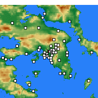 Nearby Forecast Locations - Ílion - Mapa