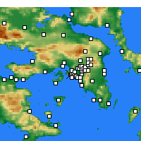 Nearby Forecast Locations - Keratsini - Mapa