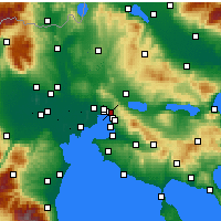 Nearby Forecast Locations - Sykies - Mapa
