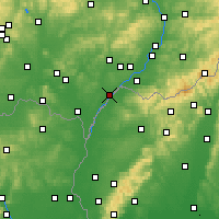 Nearby Forecast Locations - Hódonin - Mapa