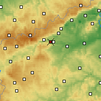 Nearby Forecast Locations - Kadaň - Mapa