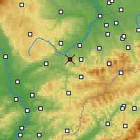 Nearby Forecast Locations - Nový Jičín - Mapa