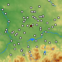 Nearby Forecast Locations - Łaziska Górne - Mapa