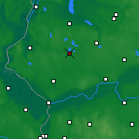 Nearby Forecast Locations - Myślibórz - Mapa