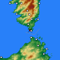 Nearby Forecast Locations - Bonifacio - Mapa
