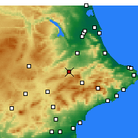 Nearby Forecast Locations - Onteniente - Mapa