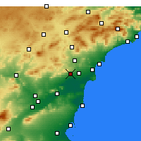 Nearby Forecast Locations - Crevillente - Mapa