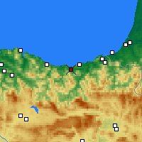 Nearby Forecast Locations - Zarauz - Mapa