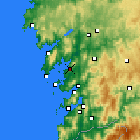 Nearby Forecast Locations - Villagarcía de Arosa - Mapa