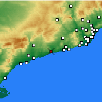 Nearby Forecast Locations - Vendrell - Mapa
