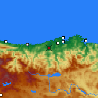 Nearby Forecast Locations - Torrelavega - Mapa