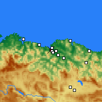 Nearby Forecast Locations - Santurce - Mapa