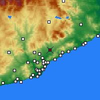 Nearby Forecast Locations - Granollers - Mapa