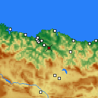 Nearby Forecast Locations - Galdácano - Mapa