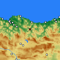 Nearby Forecast Locations - Éibar - Mapa