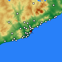 Nearby Forecast Locations - Sant Marti - Mapa