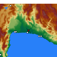 Nearby Forecast Locations - Serik - Mapa
