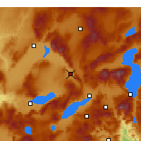 Nearby Forecast Locations - Dinar - Mapa