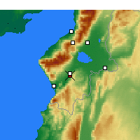 Nearby Forecast Locations - Antioquía del Orontes - Mapa