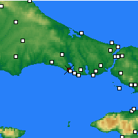Nearby Forecast Locations - Tepecik - Mapa