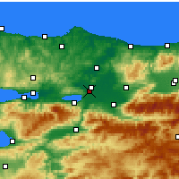 Nearby Forecast Locations - Sakarya - Mapa